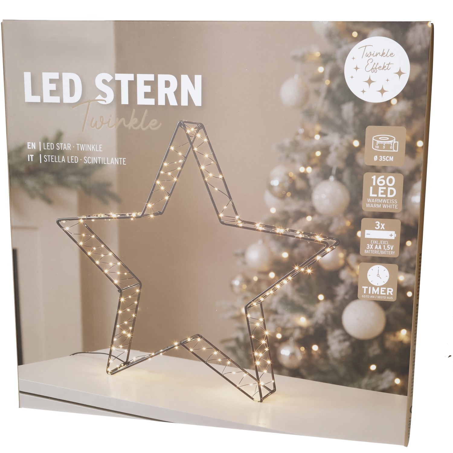 BEL Stern 36x7x37cm 160LED