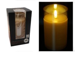 BEL Kerze LED im Glas D7,5H12,5 cha