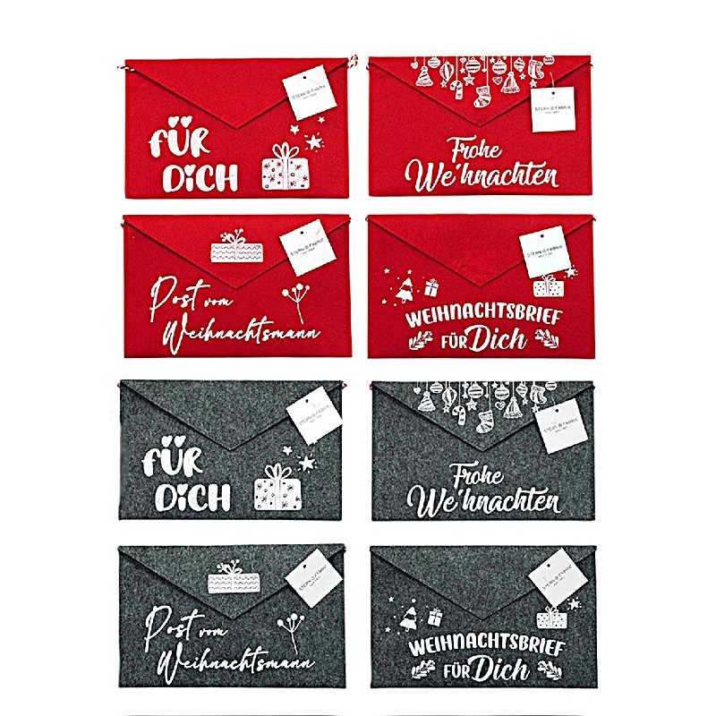Umschlag TX Filz Weihnachtspost 8so