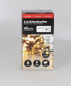 BEL Lichterkette 40LED wweiß IP44