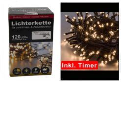 BEL Lichterkette 180LED wweiß IP44