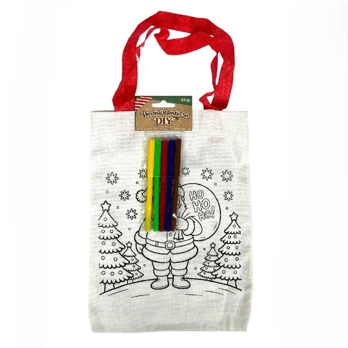 Beutel TX Xmas zum bemalen 22x30cm