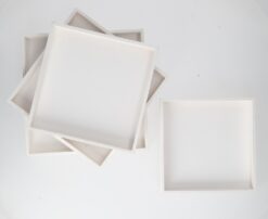 Tablett HZ 21x21x3cm weiß