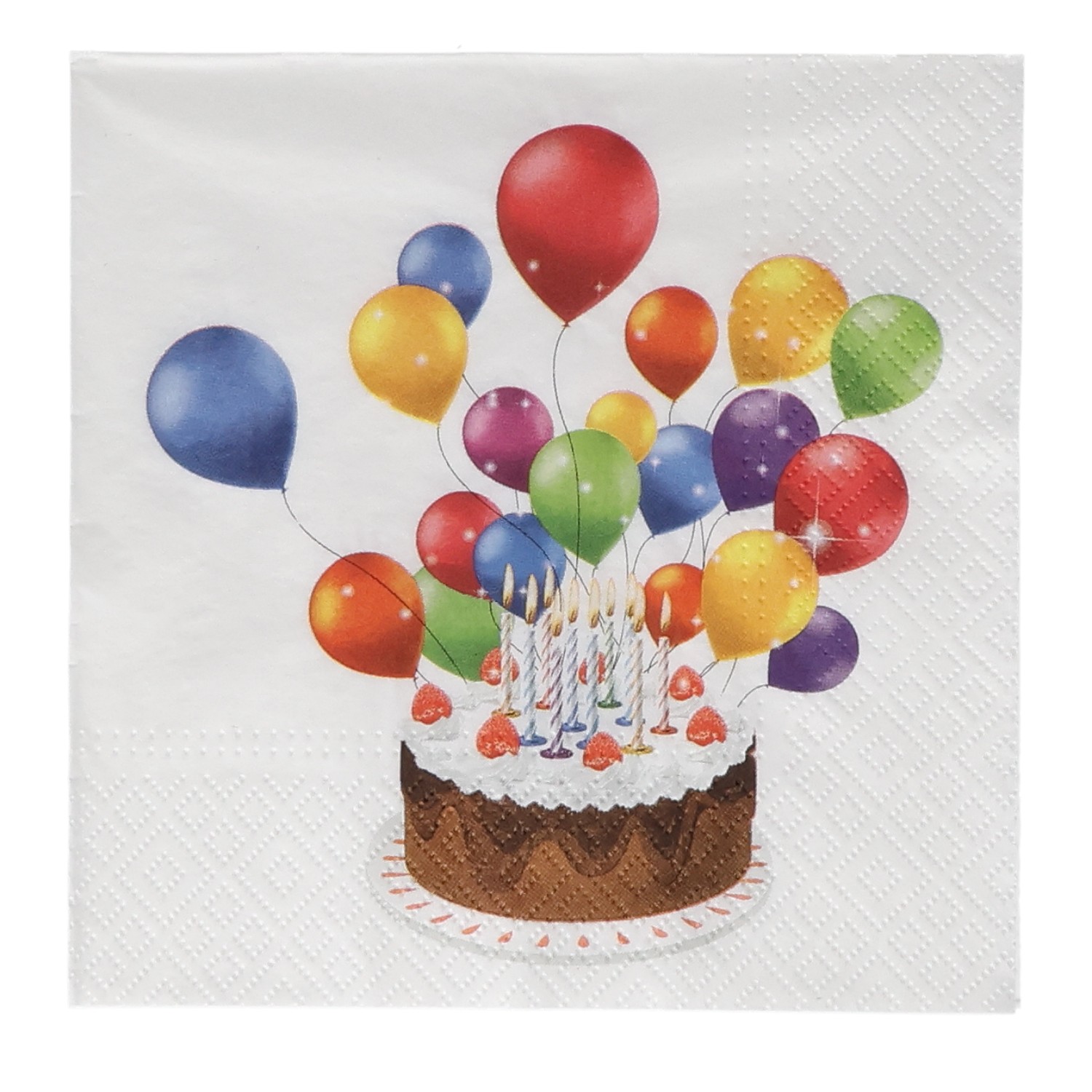 Serviette PP 20erPack Torte Ballons