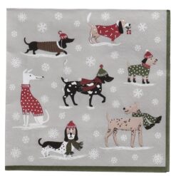 Serviette PP 20erPack Hunde Xmas