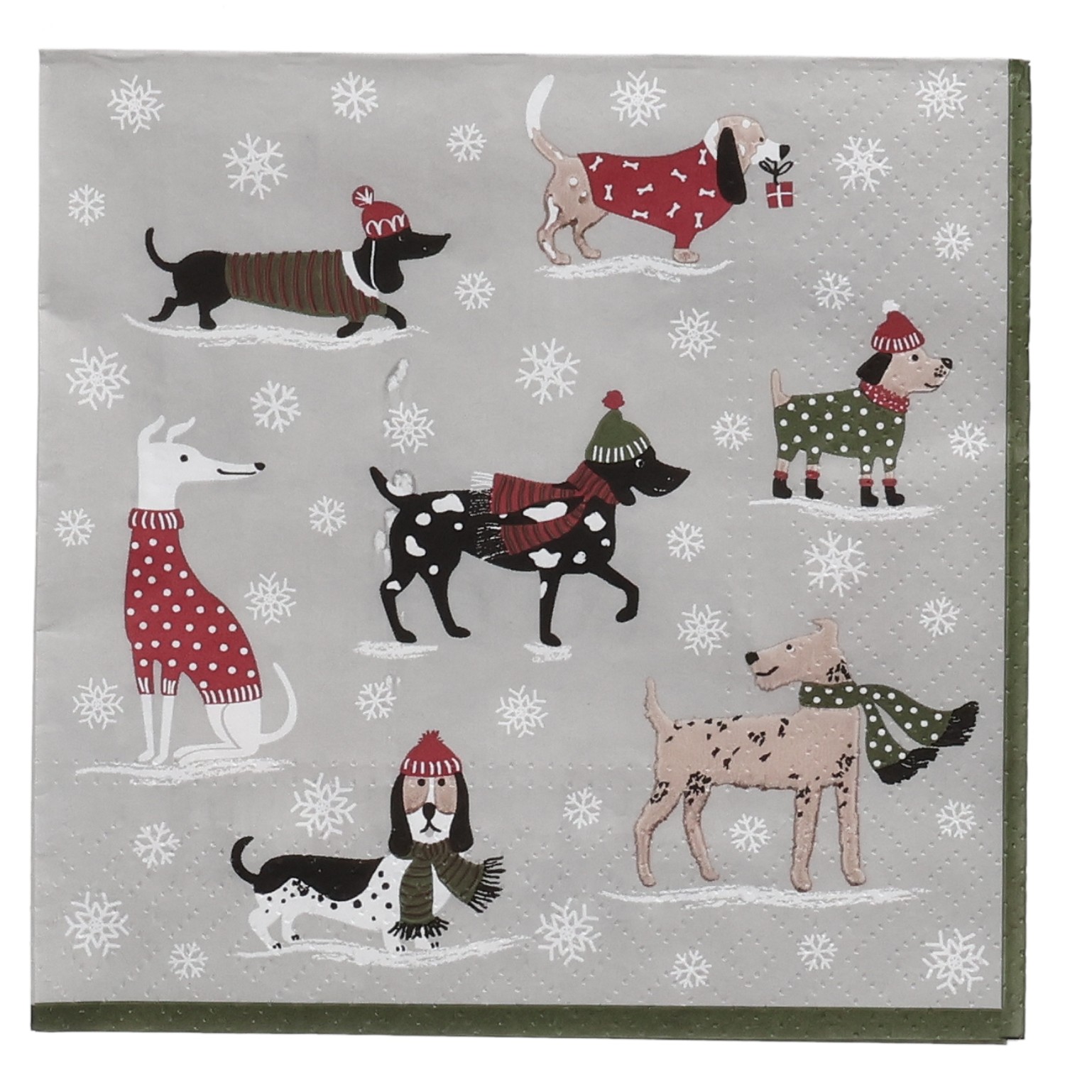 Serviette PP 20erPack Hunde Xmas