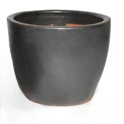 Topf TC glasiert schwarz D22 H21cm