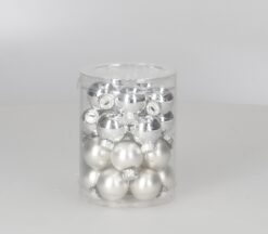 Baumschm. Kugel GL silber 24er-Pack
